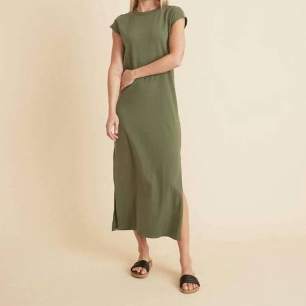Marine Layer Taylor Maxi Dress in Olive